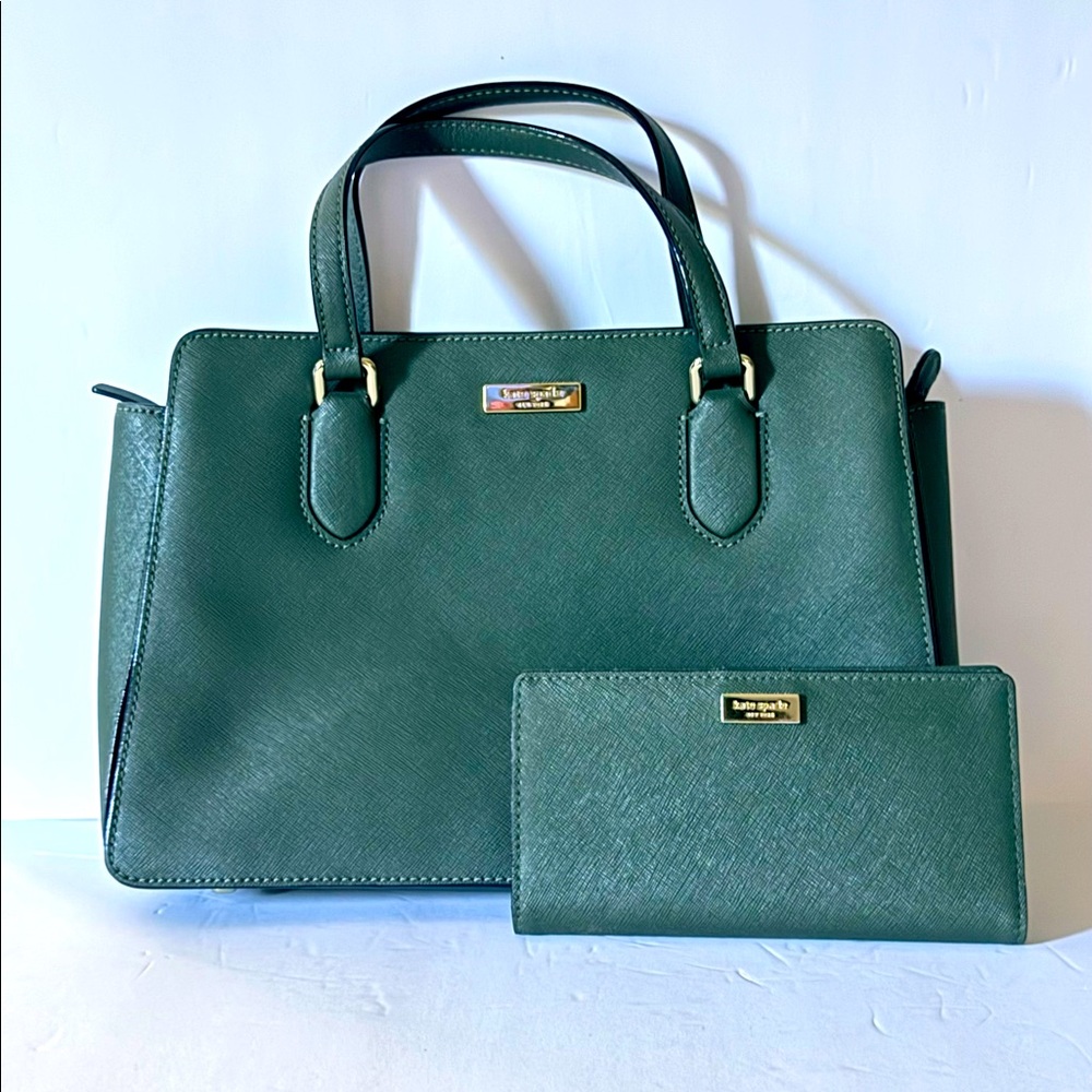 Kate Spade Laurel Way Reese Satchel Shoulder Handbag + Wallet